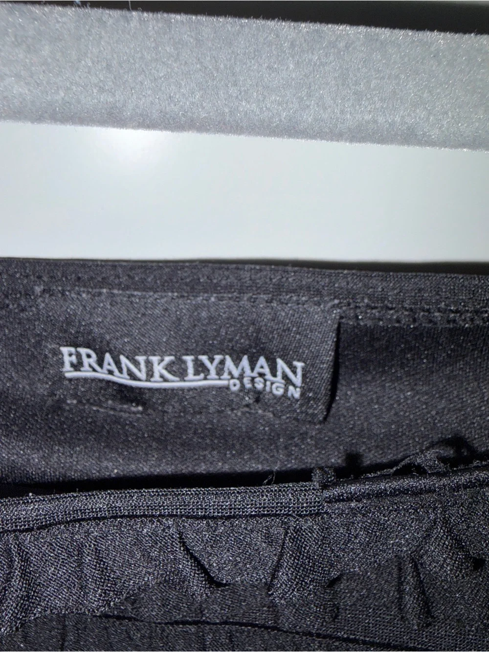 Frank Lyman Design Black Ruffled Off-Shoulder - Picture 3 of 3